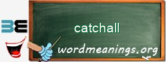 WordMeaning blackboard for catchall